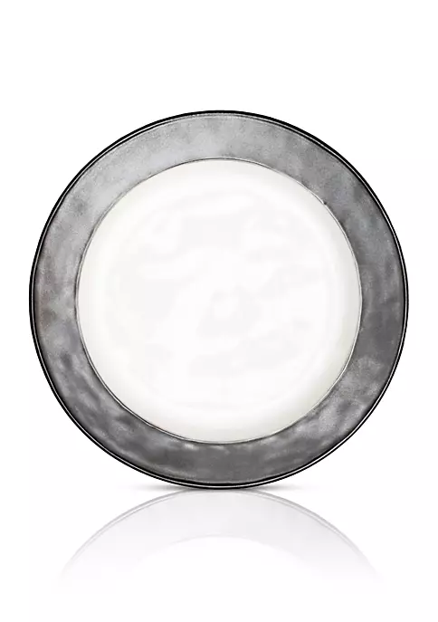 Outlet 🛒 Juliska Emerson White/Pewter Dinner Plate 🛒 1 Outlet 🛒 Juliska Emerson White/Pewter Dinner Plate 🛒