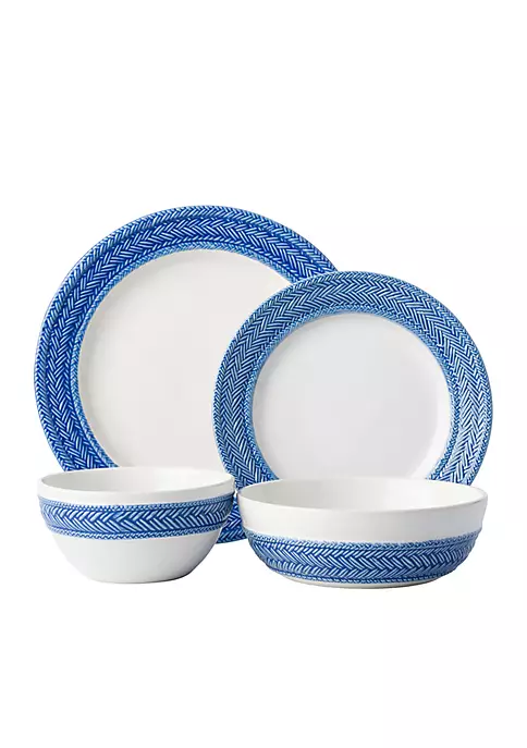 New 🎉 Juliska Le Panier Delft Blue 4-Piece Place Setting 💯 2 New 🎉 Juliska Le Panier Delft Blue 4-Piece Place Setting 💯 - Image 2