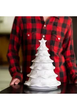 New 🔥 Juliska Berry & Thread Whitewash 🔔 Christmas Tree Cookie Jar ❤️ -Juliska store Belk 112