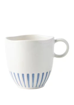 New โค๏ธ Juliska Sitio Stripe Indigo Mug ๐
