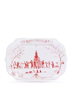 New ๐ Juliska Winter Frolic Ruby Merry ๐ Christmas Gift Tray ๐ฅฐ