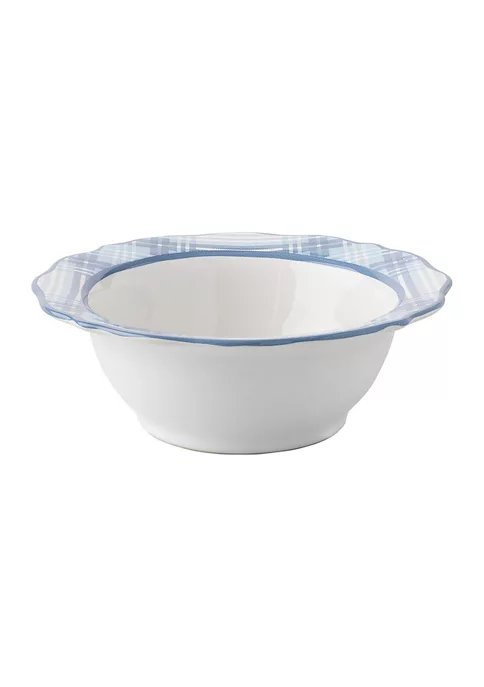 New ❤️ Juliska Chambray Tartan Cereal Bowl 🤩 1 New ❤️ Juliska Chambray Tartan Cereal Bowl 🤩