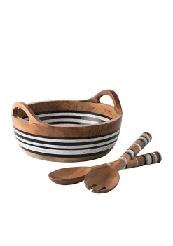 Buy โ๏ธ Juliska Stonewood Stripe Salad Server Set โญ
