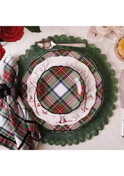 Hot Sale 🥰 Juliska Stewart Tartan Cocktail Plates, Set of 4 🔥 -Juliska store Belk 224