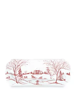 Outlet 🎁 Juliska Winter Frolic Ruby Hostess Tray Main House 💯