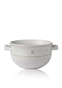 Brand new 😉 Juliska Berry & Thread Whitewash 2-Handled Soup/Chili Bowl 😀