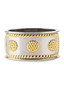 Coupon 👏 Juliska Berry & Thread Gold/Silver Napkin Ring 😉 -Juliska store Belk 326