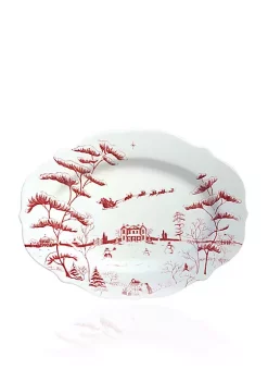 Discount ๐ Juliska Winter Frolic Ruby Serving Platter ๐ Christmas Eve ๐