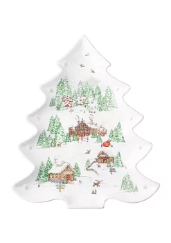 Deals ❤️ Juliska Berry & Thread North Pole Tree Platter 🌟
