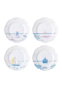 Promo 🔔 Juliska Country Estate Seaside Melamine Dessert/Salad Plates, Assorted Set of 4 😀 11 Promo 🔔 Juliska Country Estate Seaside Melamine Dessert/Salad Plates, Assorted Set of 4 😀 -Juliska store Belk 419