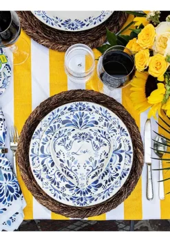 Wholesale 😉 Juliska Iberian Journey Indigo Dinner Plate 🎁 -Juliska store Belk 452