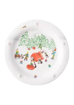 Top 10 ⭐ Juliska Berry & Thread North Pole Cocktail Plates, Assorted Set of 4 🤩 -Juliska store Belk 465