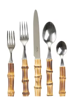 Deals ❤️ Juliska Natural Bamboo 5 Piece Place Setting 😉 -Juliska store Belk 566