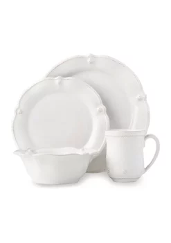 Budget 🥰 Juliska Berry & Thread Whitewash Flared 4 Piece Place Setting (JA01/W, JA02/W, JA07/W, JA06/W) 🤩 -Juliska store Belk 604