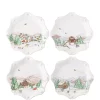 Deals 🎁 Juliska Set of 4 Berry & Thread North Pole Scalloped Dessert/Salad Plates 🔥