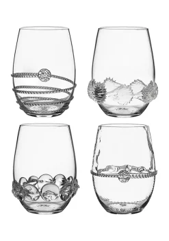 Brand new 💯 Juliska Heritage Stemless Wine Assorted Set ✔️ -Juliska store Belk 728