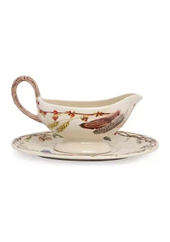 Wholesale 👍 Juliska Forest Walk Sauce Boat and Stand ⭐ -Juliska store Belk 831