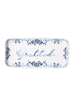 Promo ✨ Juliska Iberian Journey Indigo Gratitude Tray ⭐
